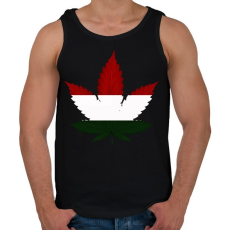 PRINTFASHION magyar ganja - Férfi atléta - Fekete