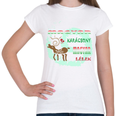 PRINTFASHION Magyar Karácsony - Női póló - Fehér