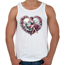 PRINTFASHION Magyar lány  - Férfi atléta - Fehér