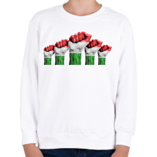 PRINTFASHION Magyar ököl - Gyerek pulóver - Fehér