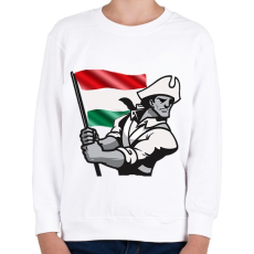 PRINTFASHION Magyar Patrióta  - Gyerek pulóver - Fehér