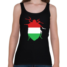 PRINTFASHION Magyar poloska - Női atléta - Fekete női trikó