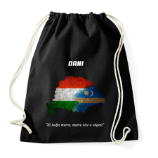 PRINTFASHION magyar székely mintázat névre szóló  - Sportzsák, Tornazsák - Fekete tornazsák