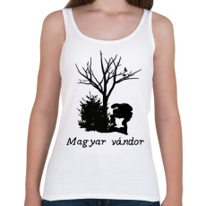 PRINTFASHION magyar vándor - Női atléta - Fehér