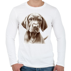 PRINTFASHION Magyar Vizsla - Férfi hosszú ujjú póló - Fehér