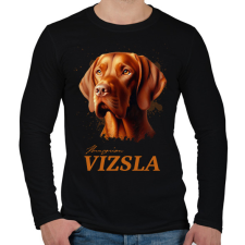PRINTFASHION Magyar Vizsla - Férfi hosszú ujjú póló - Fekete férfi póló