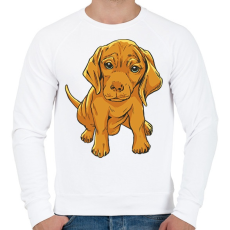 PRINTFASHION Magyar vizsla - Férfi pulóver - Fehér