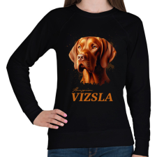 PRINTFASHION Magyar Vizsla - Női pulóver - Fekete női pulóver, kardigán