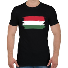 PRINTFASHION Magyar Zászló szurkolóknak - Férfi póló - Fekete férfi póló
