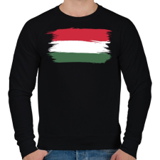 PRINTFASHION Magyar Zászló szurkolóknak - Férfi pulóver - Fekete férfi pulóver, kardigán