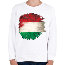 PRINTFASHION Magyarok - Gyerek pulóver - Fehér
