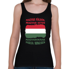 PRINTFASHION Magyaroknak párja nincsen - Női atléta - Fekete női trikó