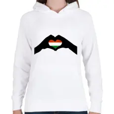 PRINTFASHION Magyarország - Női kapucnis pulóver - Fehér