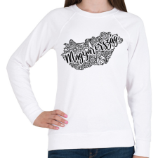 PRINTFASHION Magyarország - Női pulóver - Fehér női pulóver, kardigán