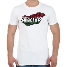 PRINTFASHION Magyarország szavak póló - Férfi póló - Fehér