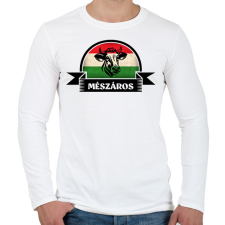 PRINTFASHION Magyaros mészáros - Férfi hosszú ujjú póló - Fehér férfi póló