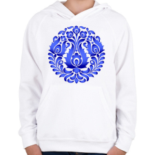 PRINTFASHION Magyaros minta3 - Gyerek kapucnis pulóver - Fehér gyerek pulóver, kardigán