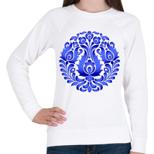 PRINTFASHION Magyaros minta3 - Női pulóver - Fehér női pulóver, kardigán