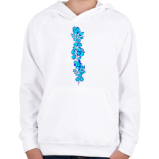 PRINTFASHION Magyaros minta7 - Gyerek kapucnis pulóver - Fehér gyerek pulóver, kardigán