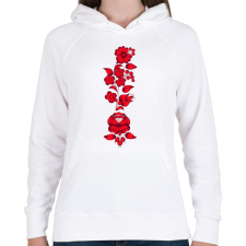 PRINTFASHION Magyaros minta8 - Női kapucnis pulóver - Fehér női pulóver, kardigán