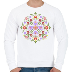 PRINTFASHION Magyaros motívum - Férfi pulóver - Fehér
