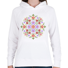 PRINTFASHION Magyaros motívum - Női kapucnis pulóver - Fehér
