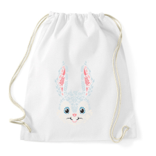 PRINTFASHION Magyaros nyuszi fej - Sportzsák, Tornazsák - Fehér tornazsák