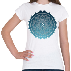PRINTFASHION Maha Mrityunjaya Mantra - Női póló - Fehér