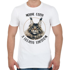 PRINTFASHION Maine Coon - Legjobb barát - Férfi póló - Fehér férfi póló