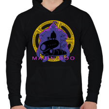 PRINTFASHION MAJIN BOO - Férfi kapucnis pulóver - Fekete férfi pulóver, kardigán