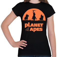 PRINTFASHION Majmok bolygója - Női póló - Fekete