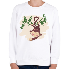PRINTFASHION Majomlány - Gyerek pulóver - Fehér
