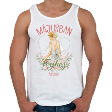 PRINTFASHION Májusban férjhez megyek - Férfi atléta - Fehér