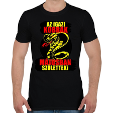 PRINTFASHION Májusi Kobra - Férfi póló - Fekete férfi póló