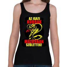 PRINTFASHION Májusi Kobra - Női atléta - Fekete