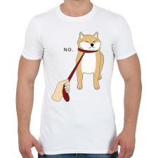 PRINTFASHION Makacs akita - Férfi póló - Fehér férfi póló