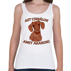 PRINTFASHION Makacs Tacskó - Női atléta - Fehér