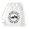 PRINTFASHION Make love, not war - Sportzsák, Tornazsák - Fehér