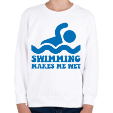 PRINTFASHION Makes me wet - Gyerek pulóver - Fehér gyerek pulóver, kardigán
