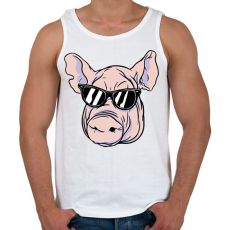 PRINTFASHION Malac - Férfi atléta - Fehér