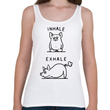 PRINTFASHION Malac jóga - Női atléta - Fehér női trikó