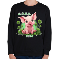 PRINTFASHION malacka - Gyerek pulóver - Fekete gyerek pulóver, kardigán