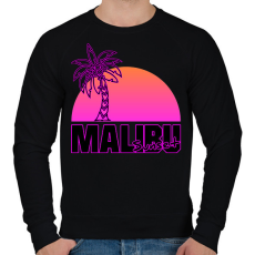 PRINTFASHION Malibu - Férfi pulóver - Fekete