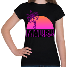 PRINTFASHION Malibu - Női póló - Fekete