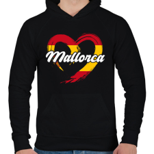 PRINTFASHION Mallorca - Férfi kapucnis pulóver - Fekete férfi pulóver, kardigán