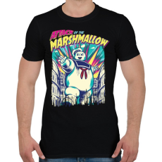 PRINTFASHION Mályvacukros támadás - Férfi póló - Fekete