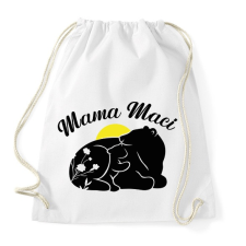 PRINTFASHION Mama maci - Sportzsák, Tornazsák - Fehér tornazsák