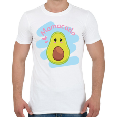 PRINTFASHION Mamacado - Férfi póló - Fehér