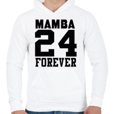 PRINTFASHION Mamba 24 Forever - Férfi kapucnis pulóver - Fehér férfi pulóver, kardigán