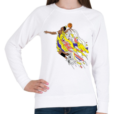 PRINTFASHION Mamba Dunk - Női pulóver - Fehér női pulóver, kardigán